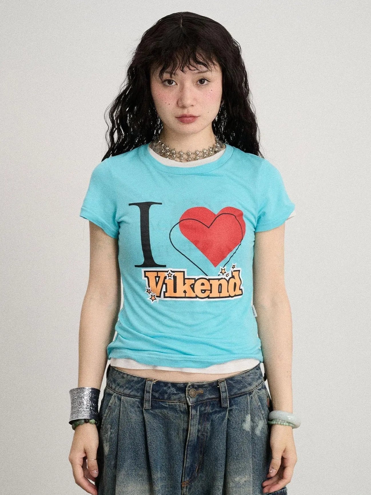 Love Weekend Double Layer Tee Summer 2025