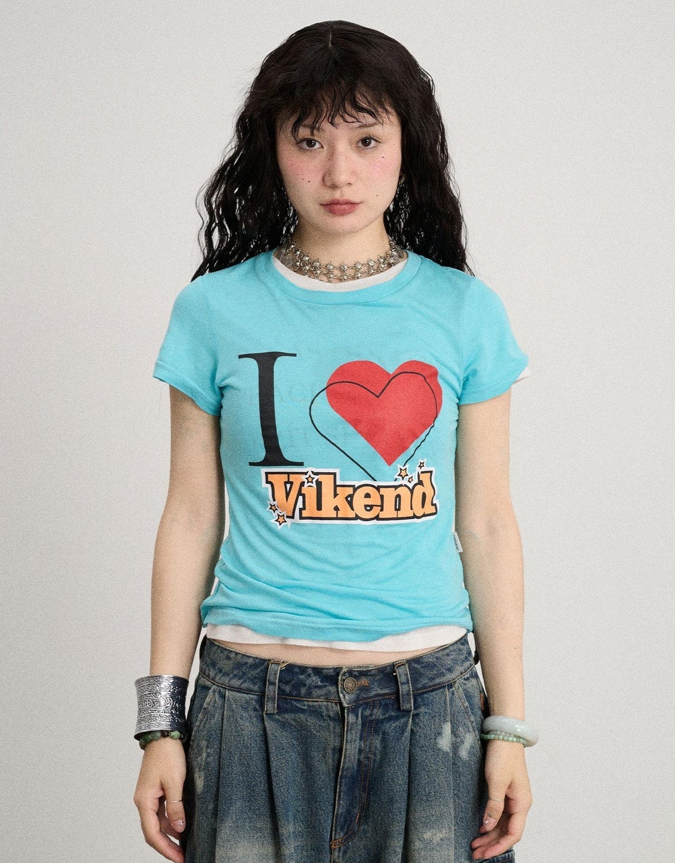Achihara Love Weekend Double Layer Tee Summer 2025