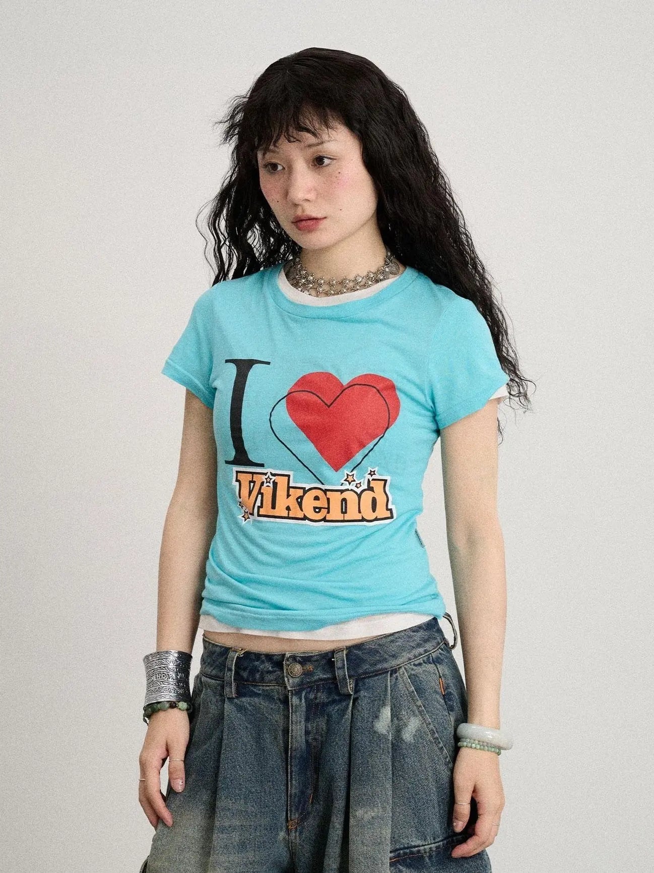 Love Weekend Double Layer Tee Summer 2025