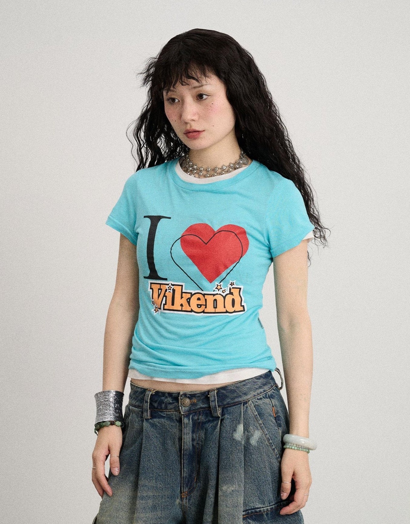 Achihara Love Weekend Double Layer Tee Summer 2025