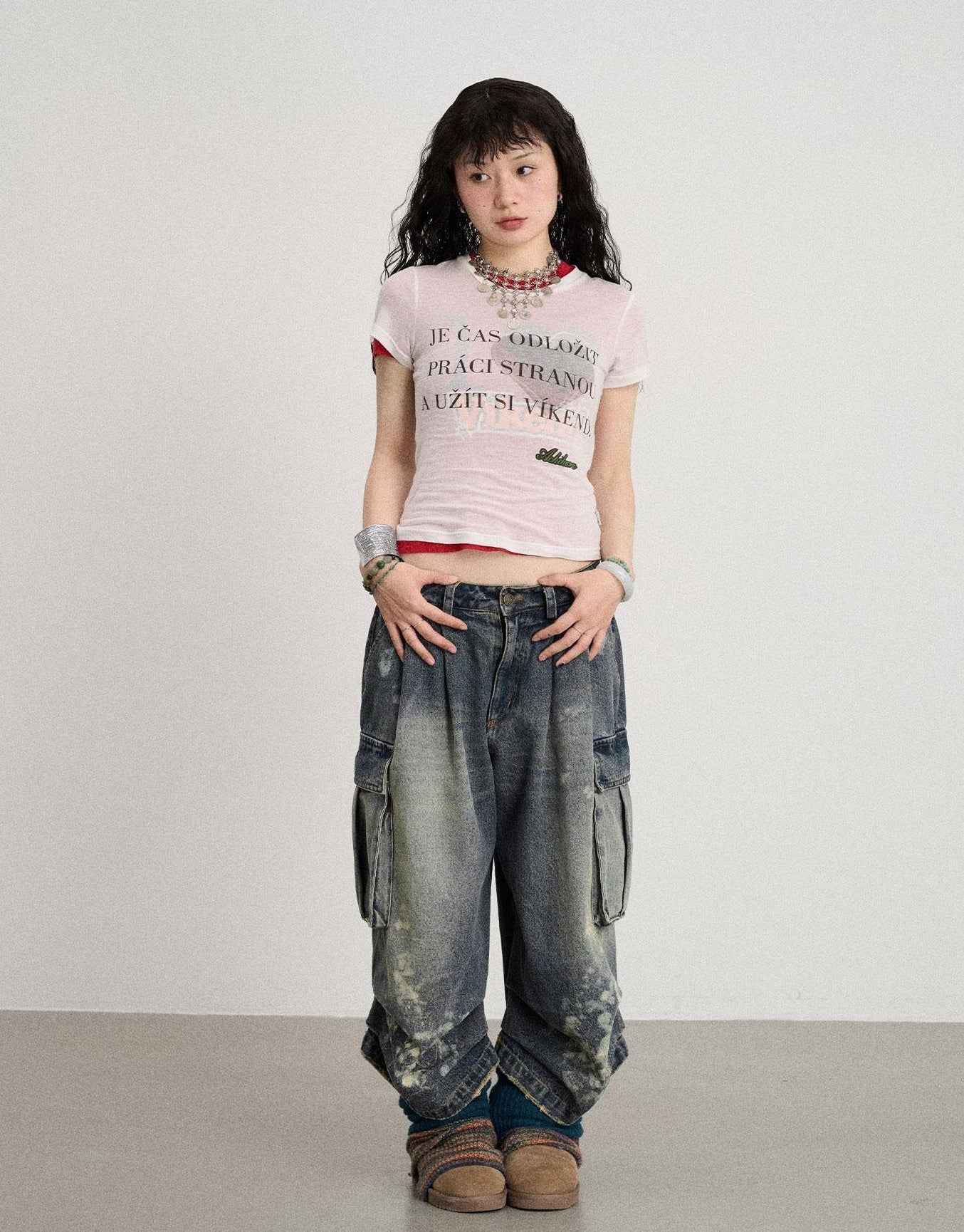 Achihara Love Weekend Double Layer Tee Summer 2025
