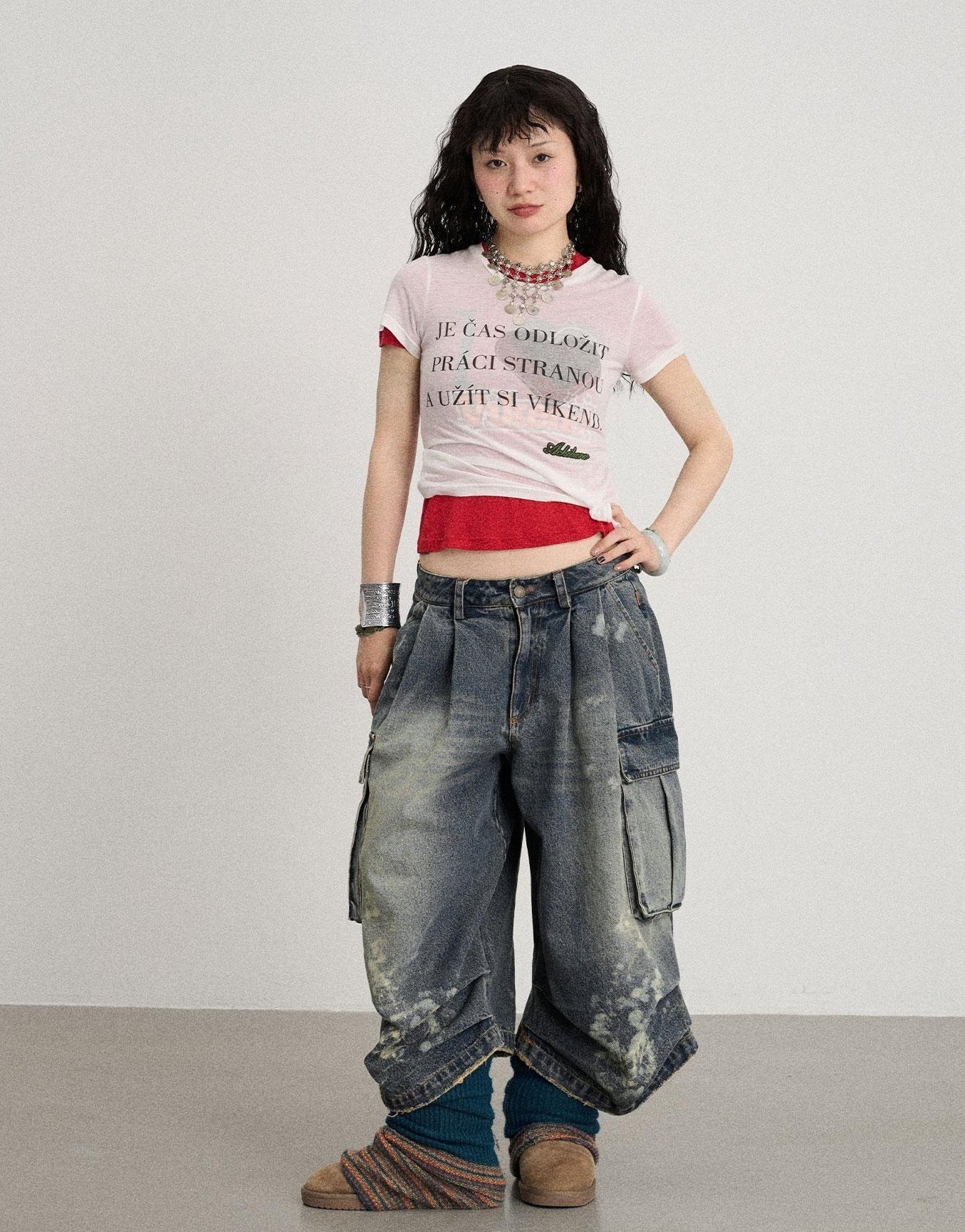 Achihara Love Weekend Double Layer Tee Summer 2025