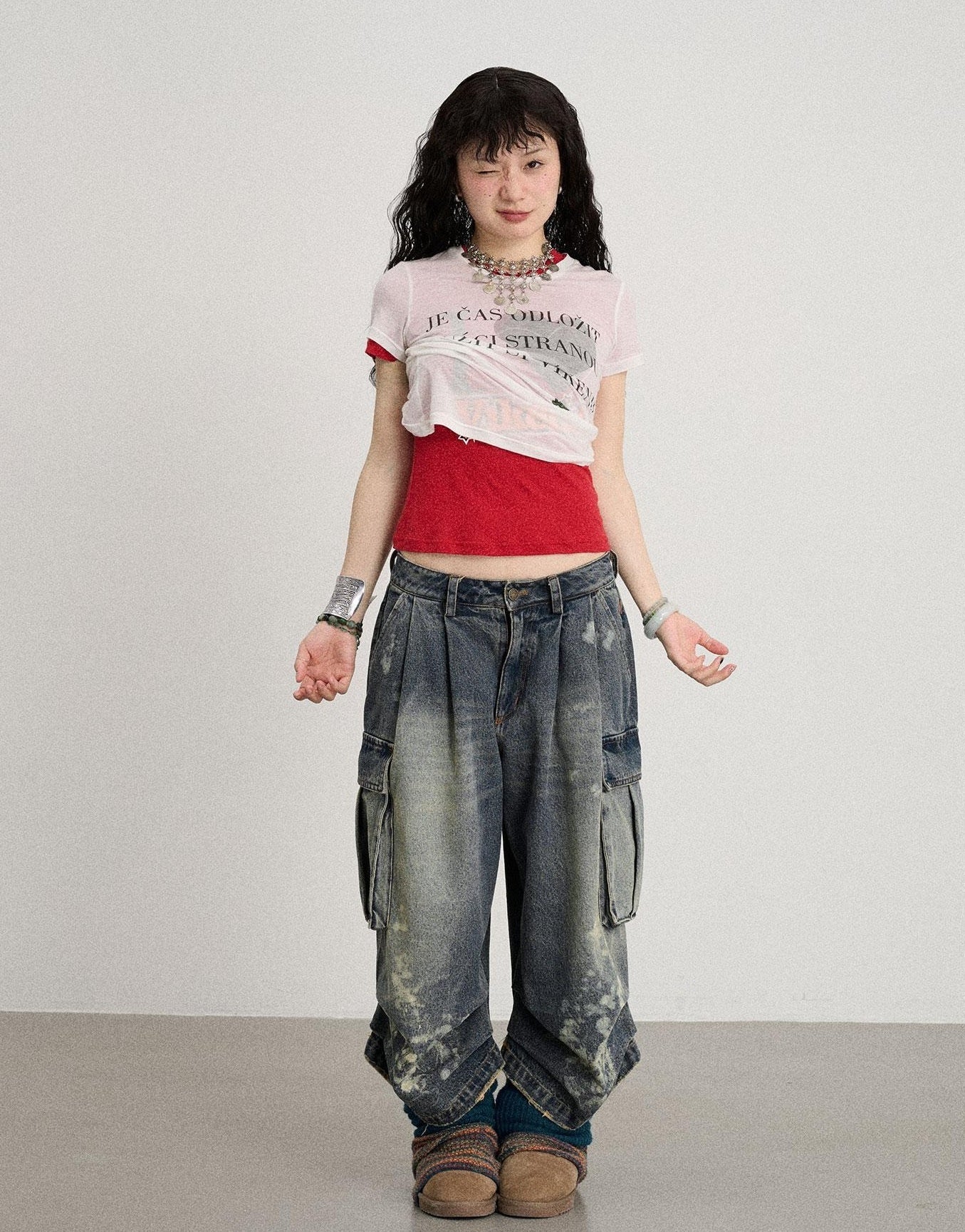 Achihara Love Weekend Double Layer Tee Summer 2025