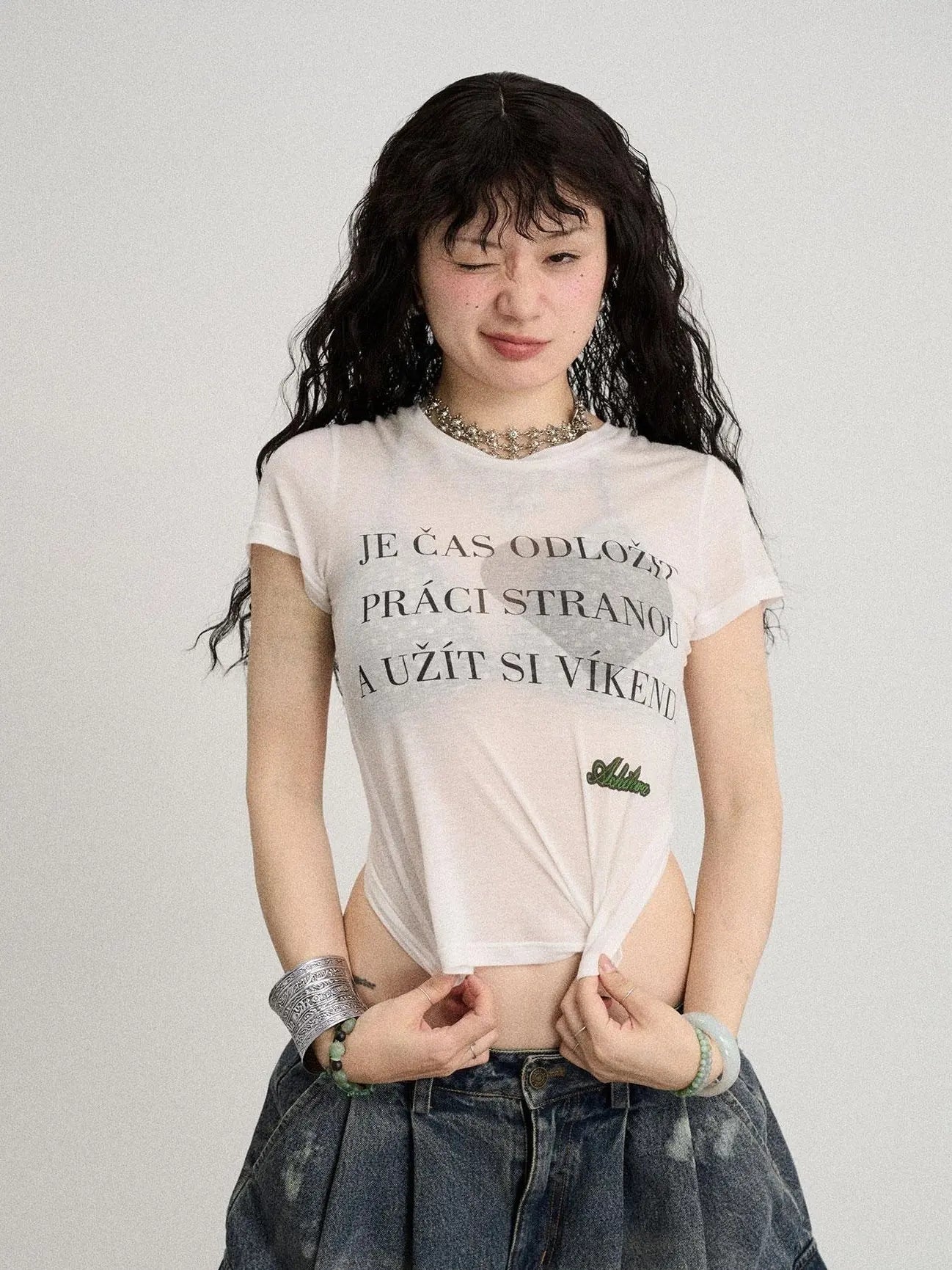 Love Weekend Double Layer Tee Summer 2025