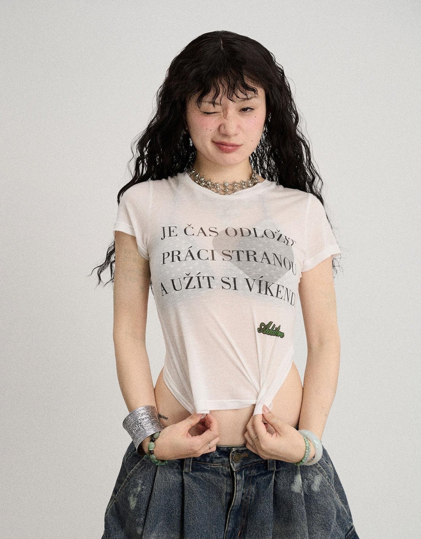 Achihara Love Weekend Double Layer Tee Summer 2025