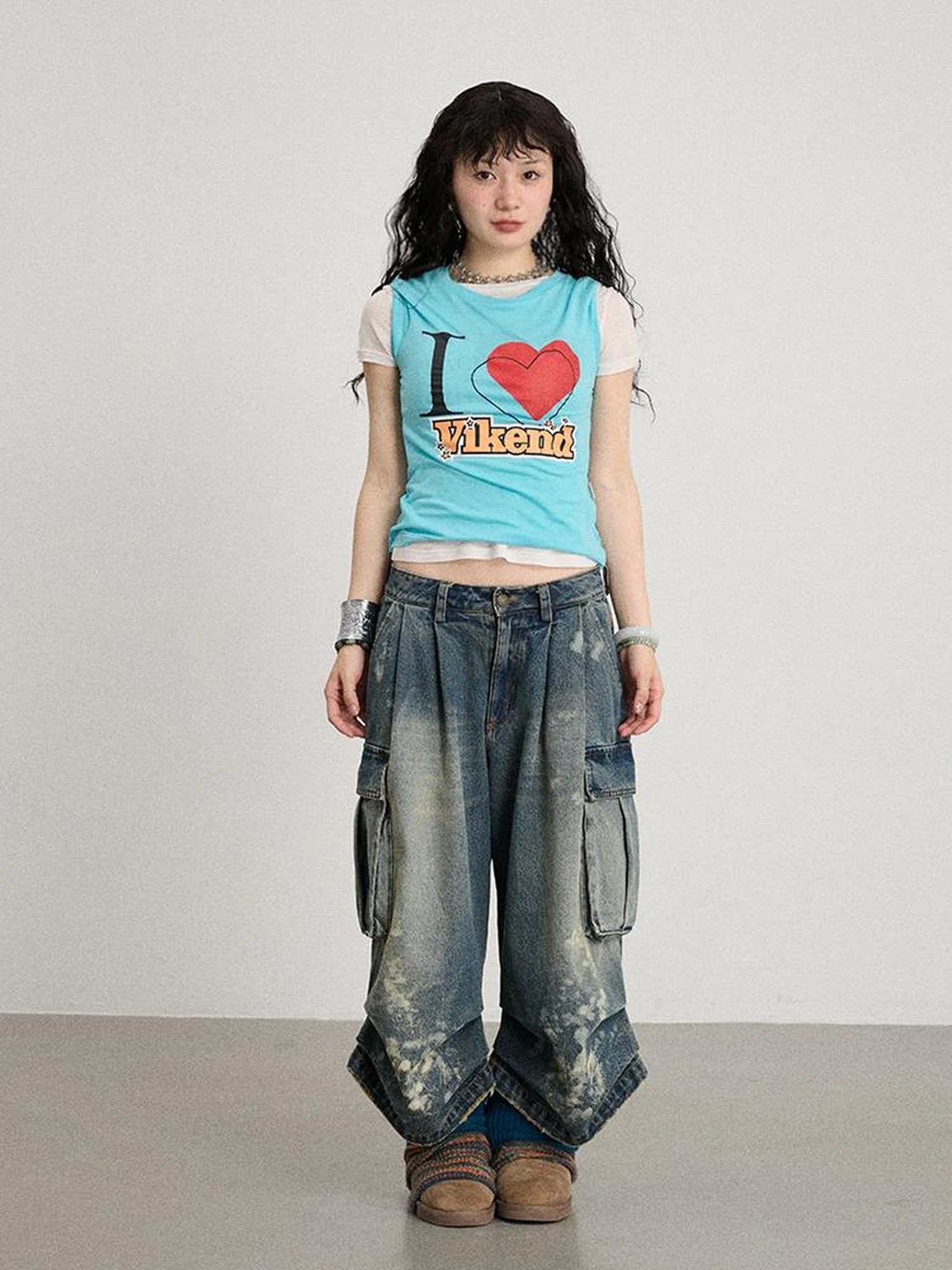 Love Weekend Double Layer Tee Summer 2025
