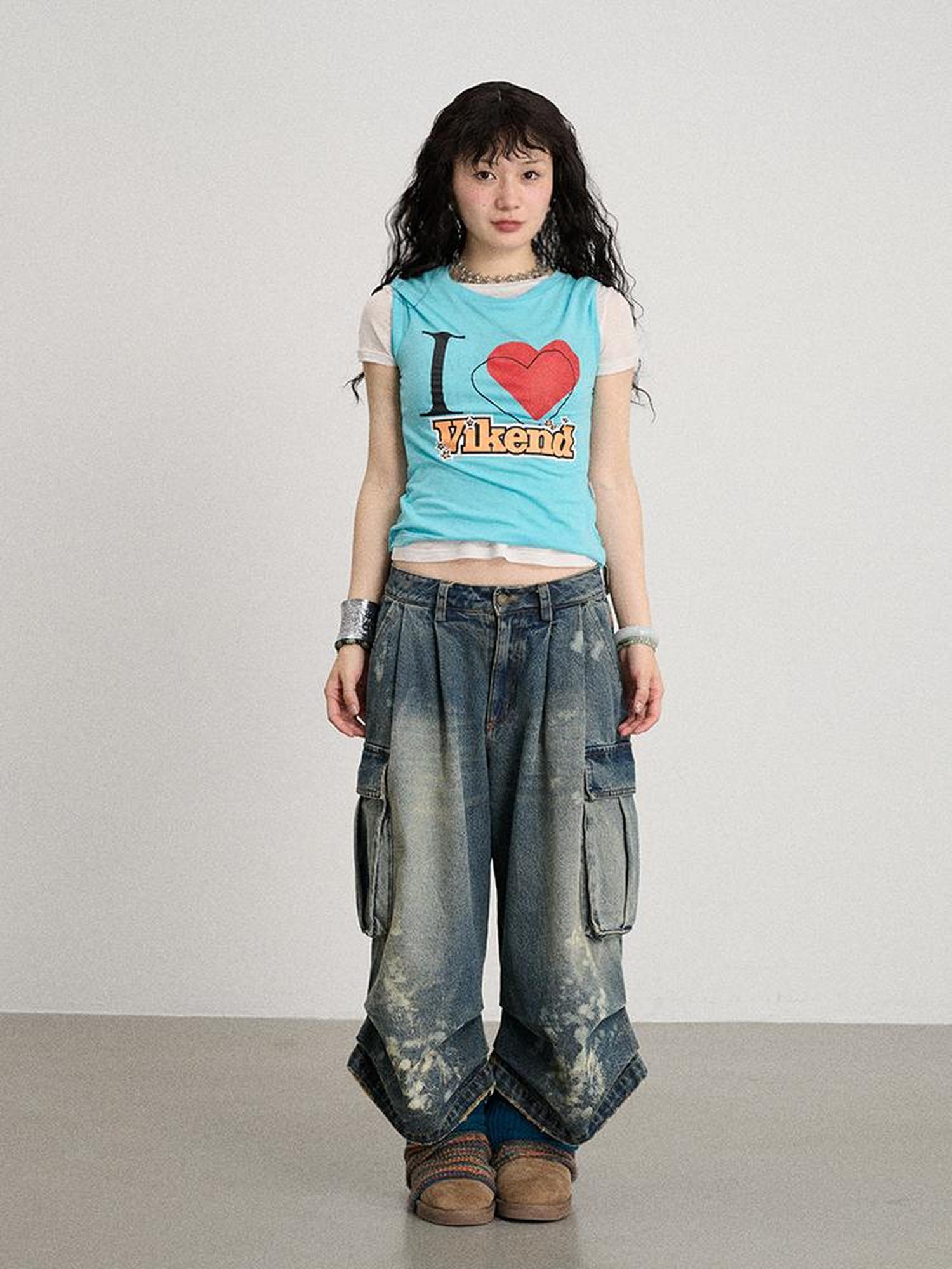 Achihara Love Weekend Double Layer Tee Summer 2025