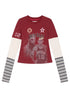 Rodman Inspired Slim Fit Basketball Tee Long Sleeve Layering Top