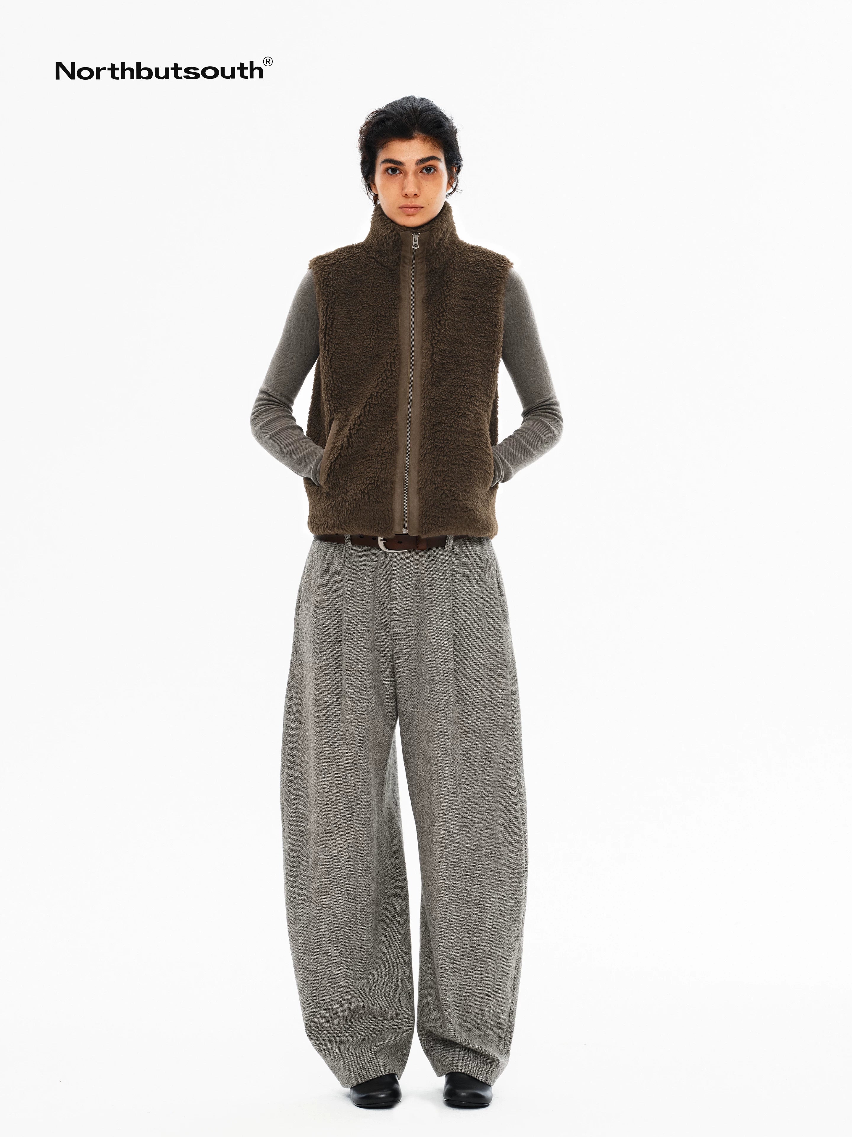 Melange Drapey No Waistband Curved Leg Women&