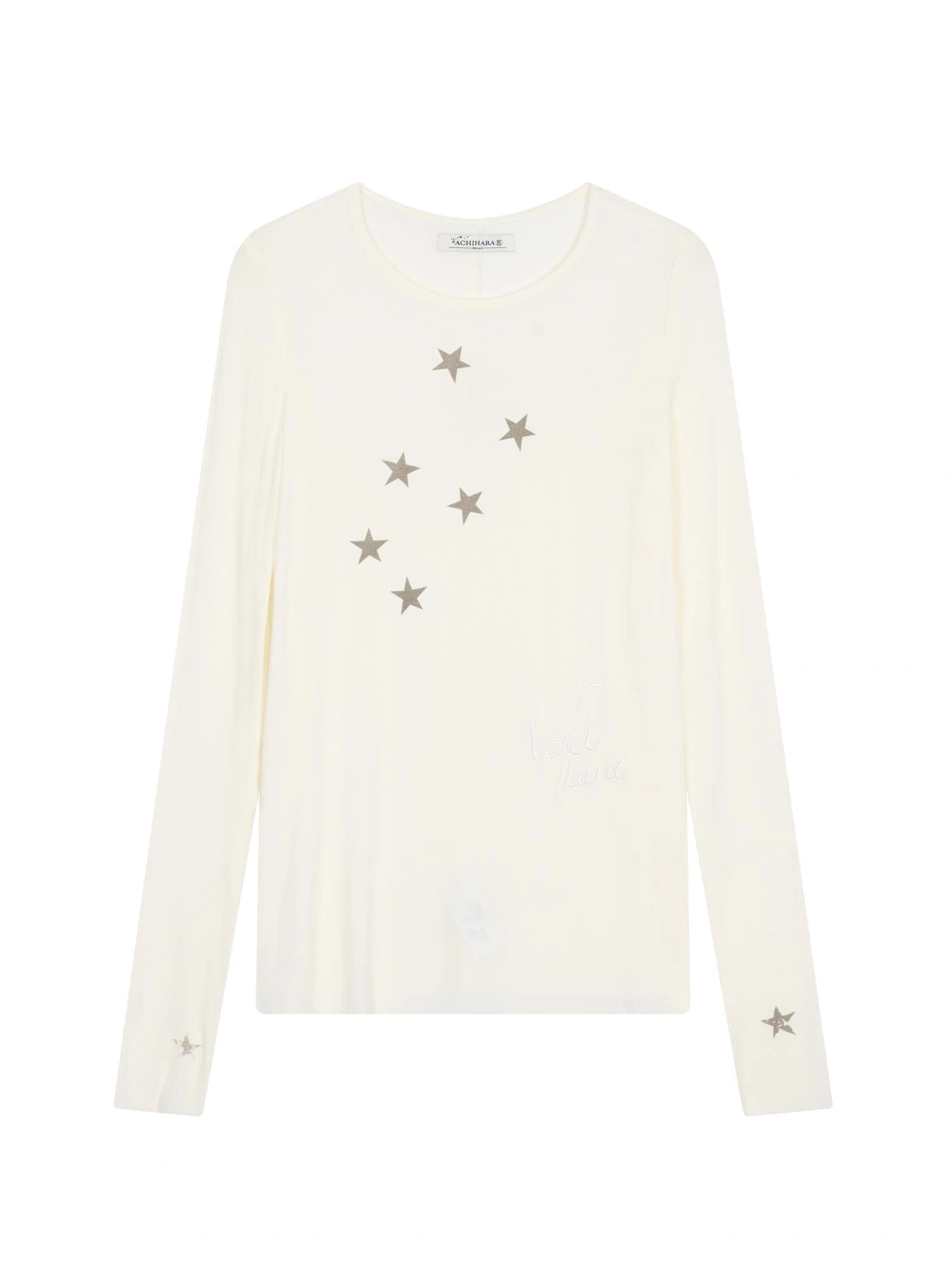 Starry Sunscreen Print Knit Tee