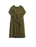 Reversible Plaid Trim Vintage A Line Dress For Summer Fall