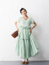 Sweet Mi Mint Chiffon Pleated Fairy Dress With Lace Details