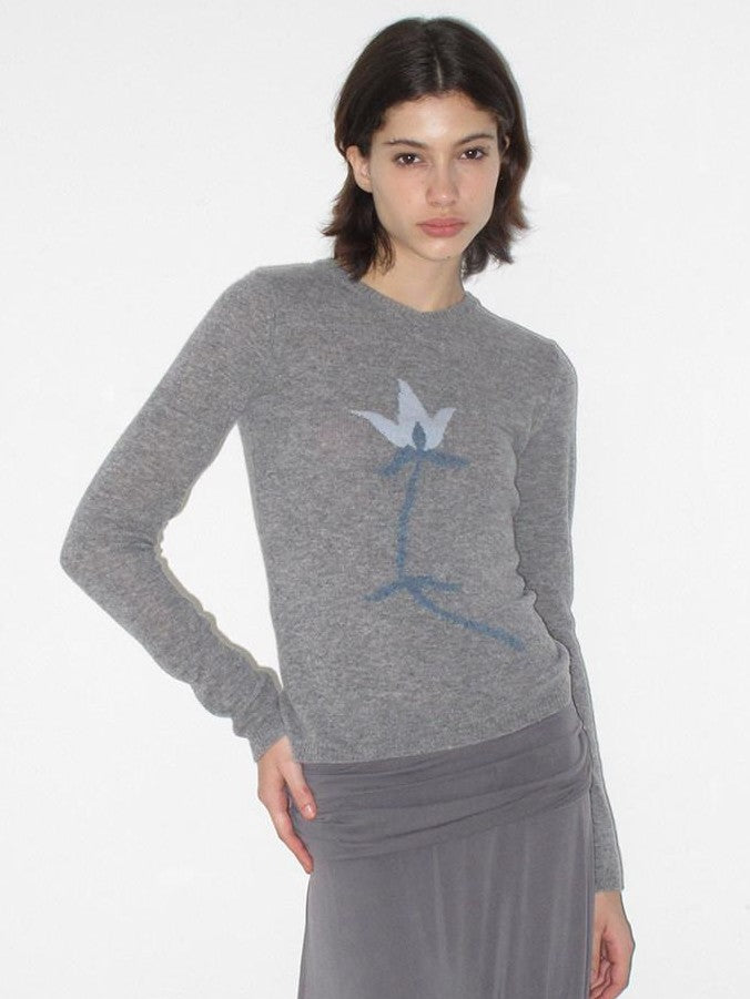 Mito de dar Gladiolus V-neck Slim Knit Women&