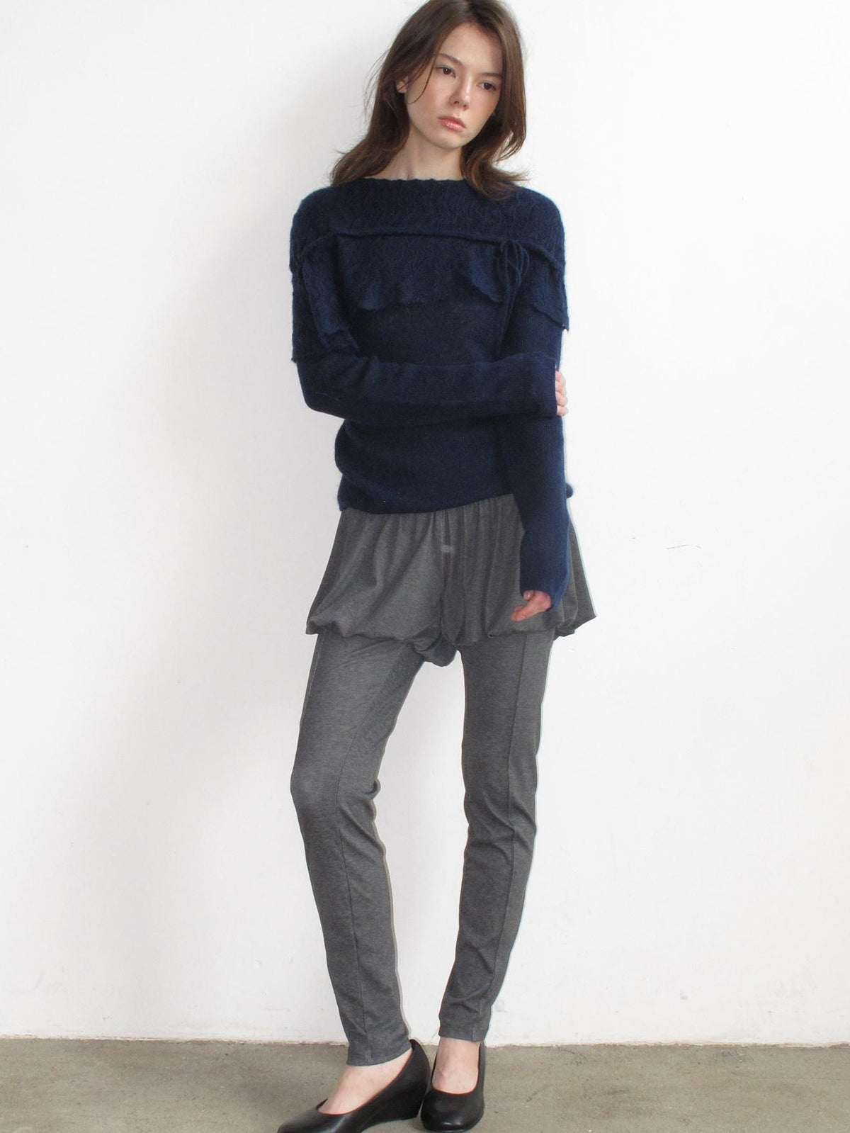 Mito de dar Pleated High Stretch Solid Women&