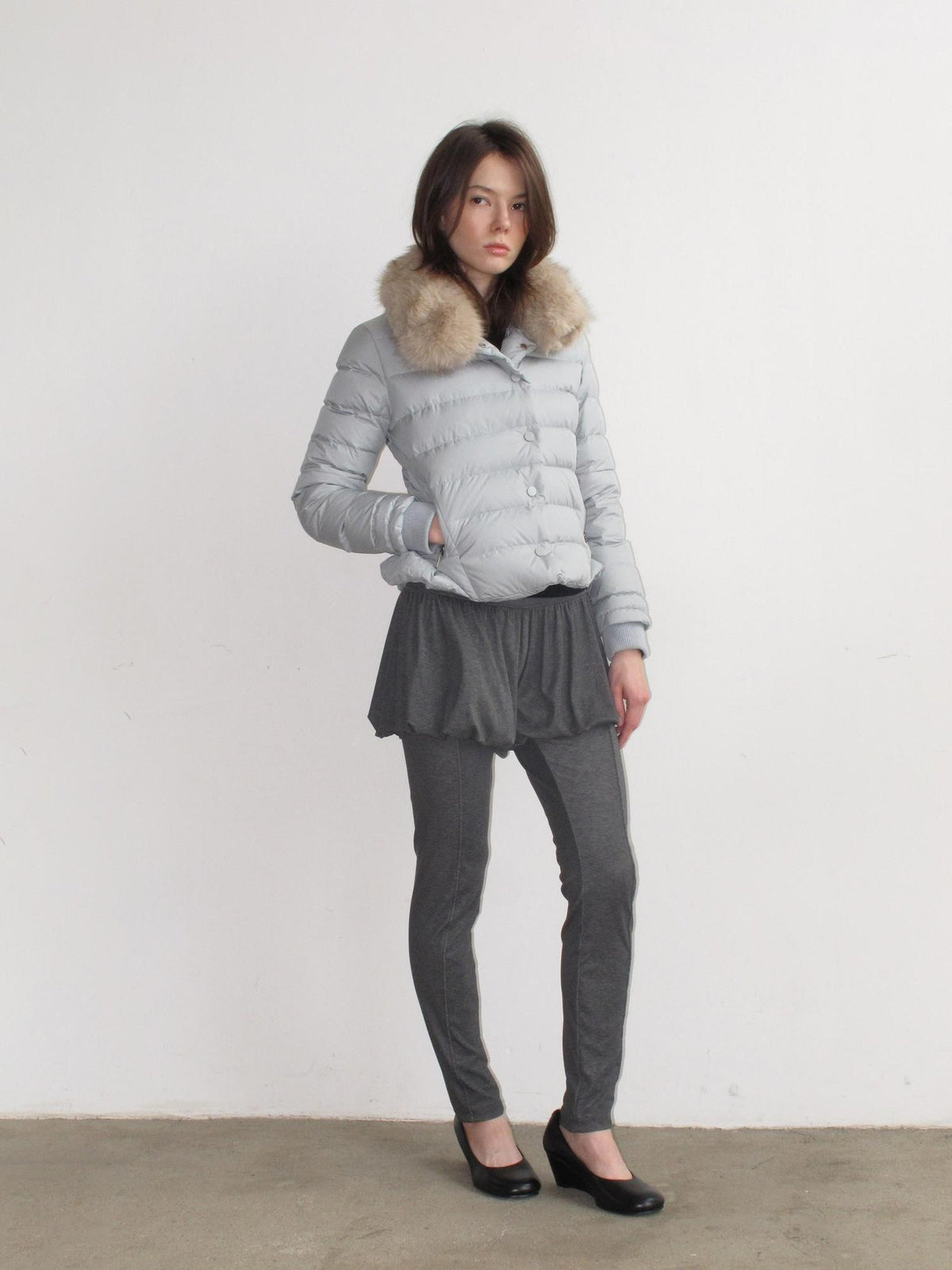 Mito de dar Pleated High Stretch Solid Women&