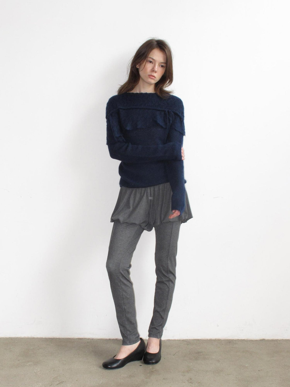 Mito de dar Pleated High Stretch Solid Women&