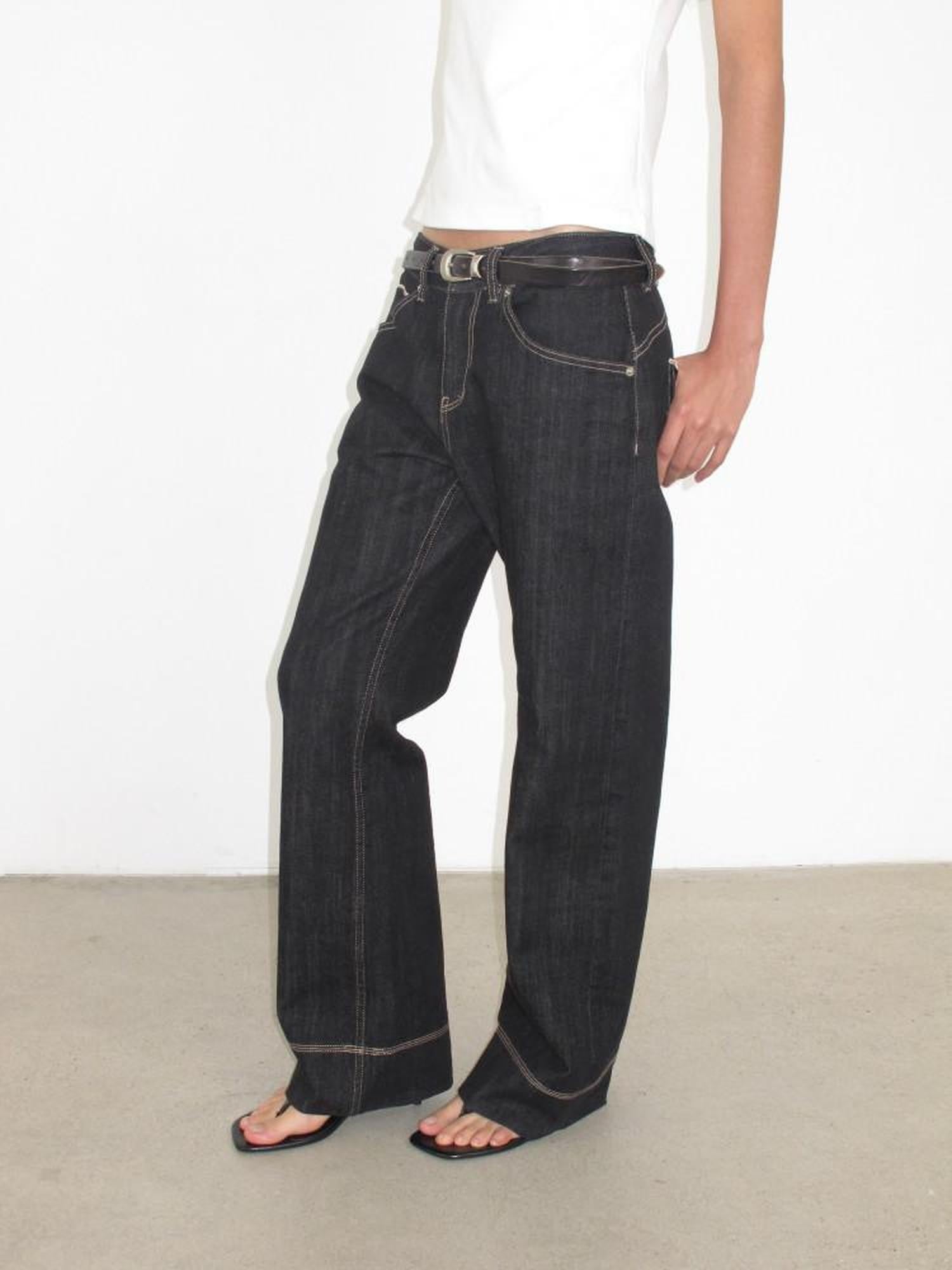 Mito de dar Red Selvedge Narrow Hem Mid Rise Women&