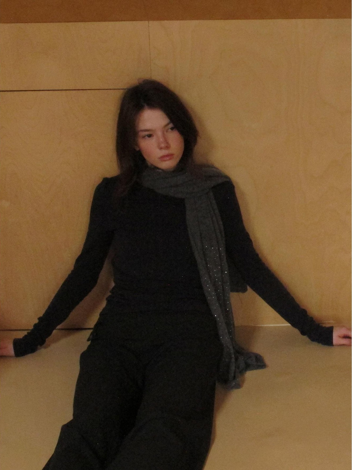 Mito de dar Rhinestone Knit Alpaca Wool Women&