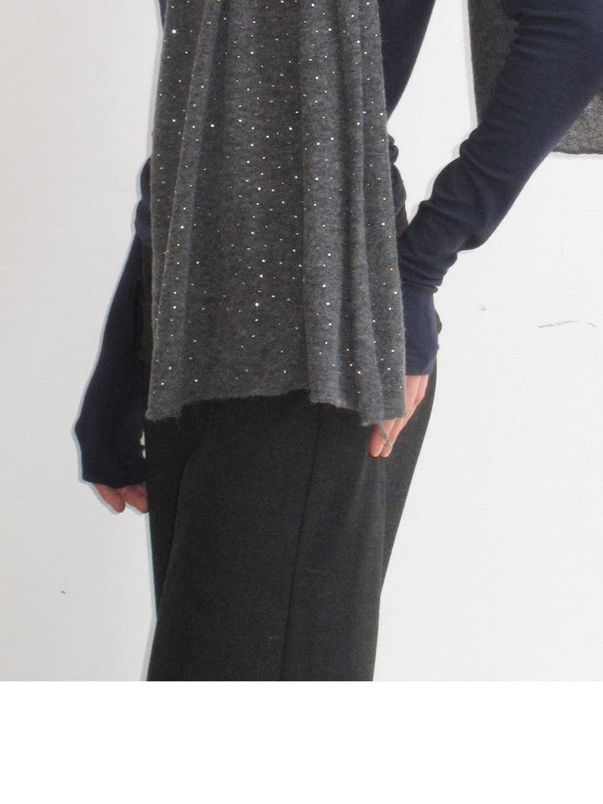 Mito de dar Rhinestone Knit Alpaca Wool Women&