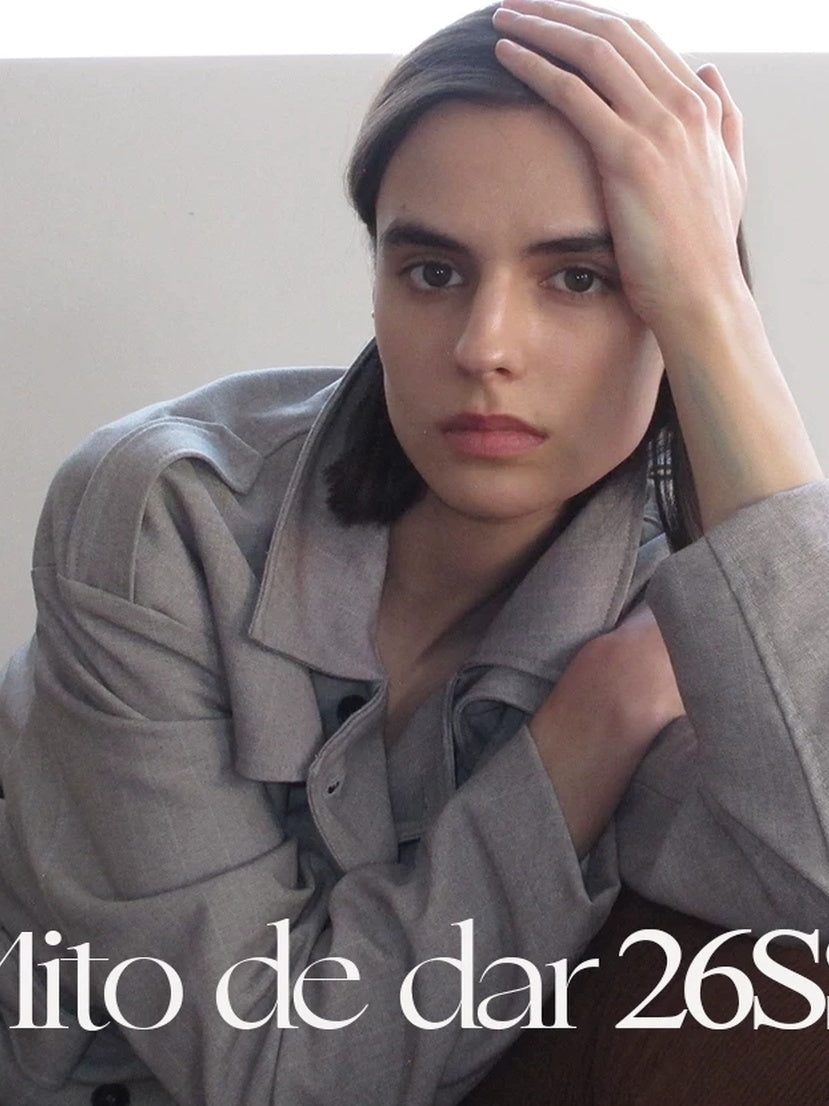 Mito de dar Windproof Tr Faux Wool Double Breasted Casual Loose Fit Women Short Coat