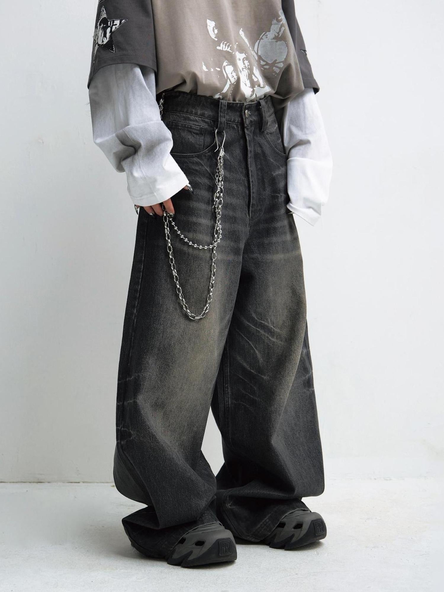 Peoplesense Moderate Elastic Loose Quarter Pu Pants For Autumn Winter