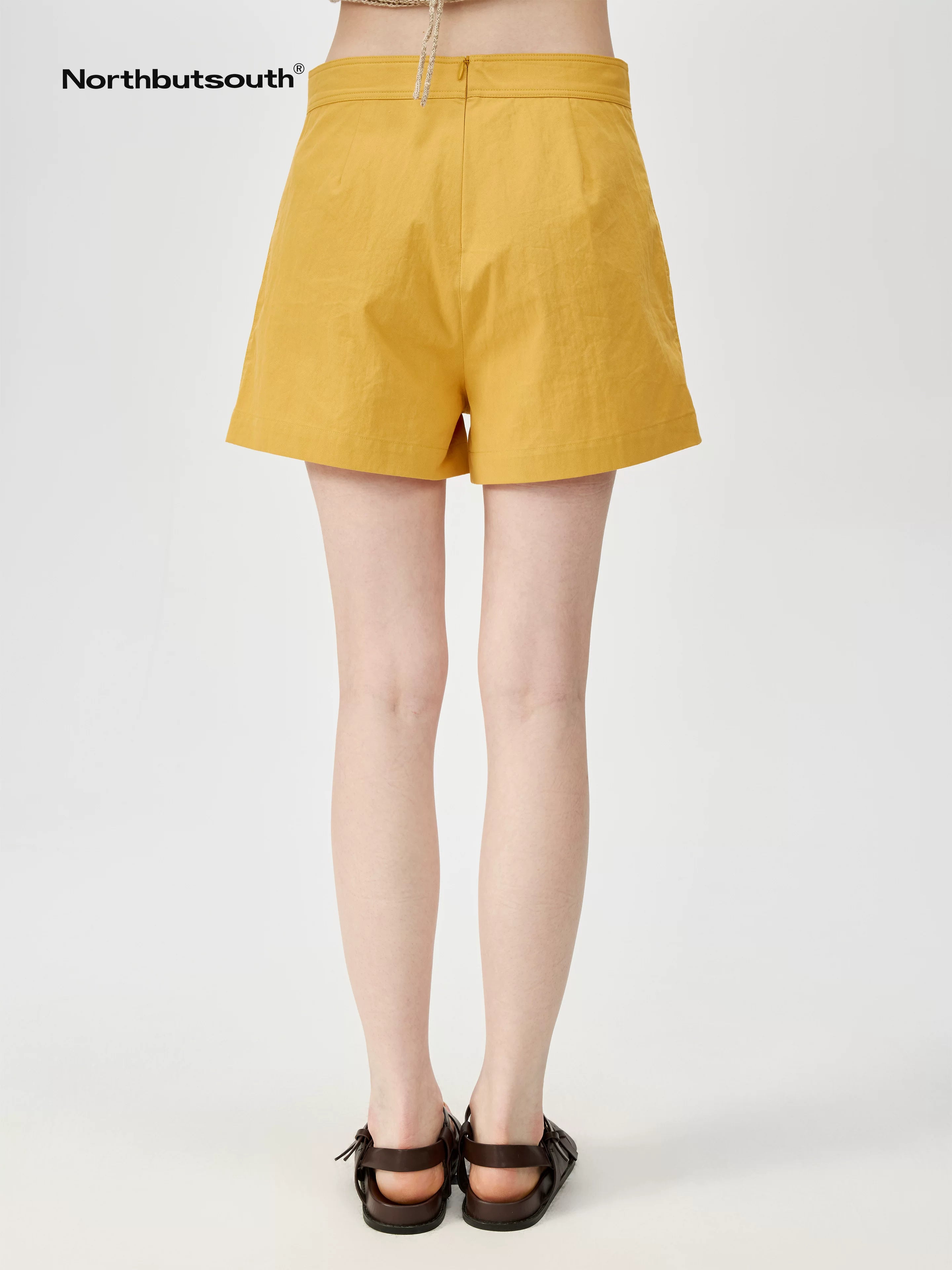 Multi Button Deck Shorts In Three Colors