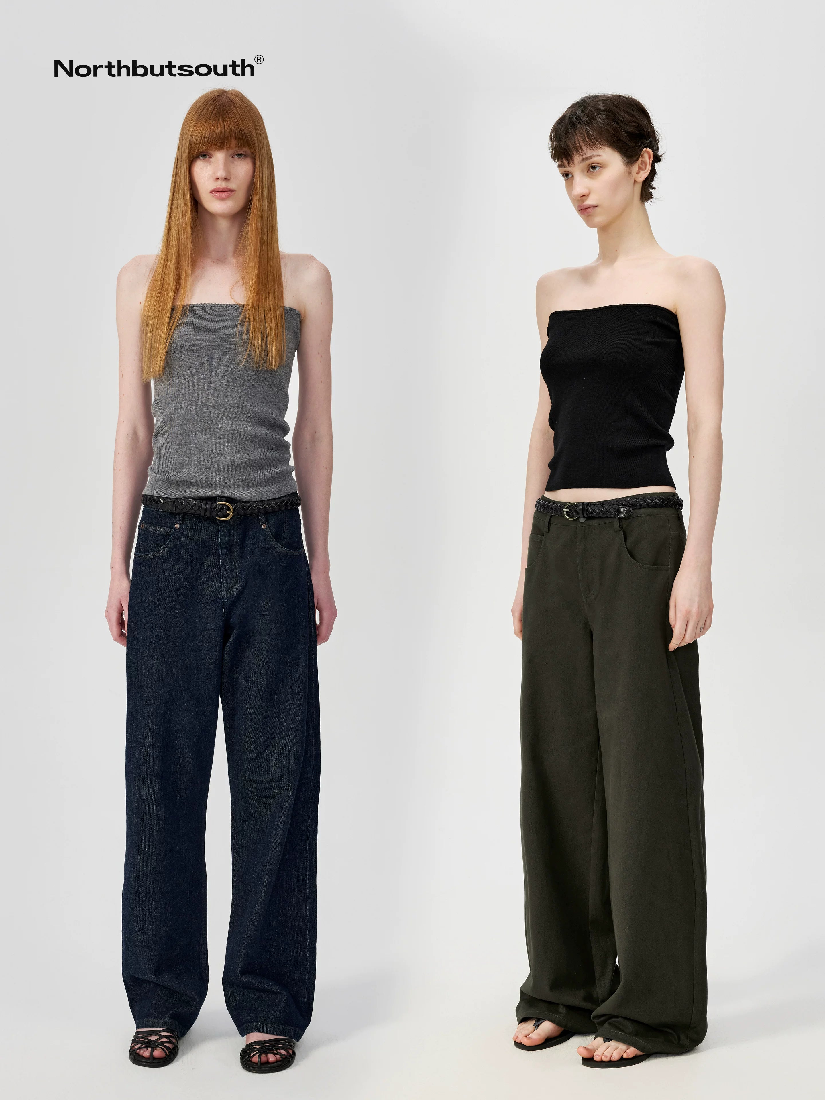 Multicolor Yangzi Wool High Elasticity Slimming Ribbed Tube Top
