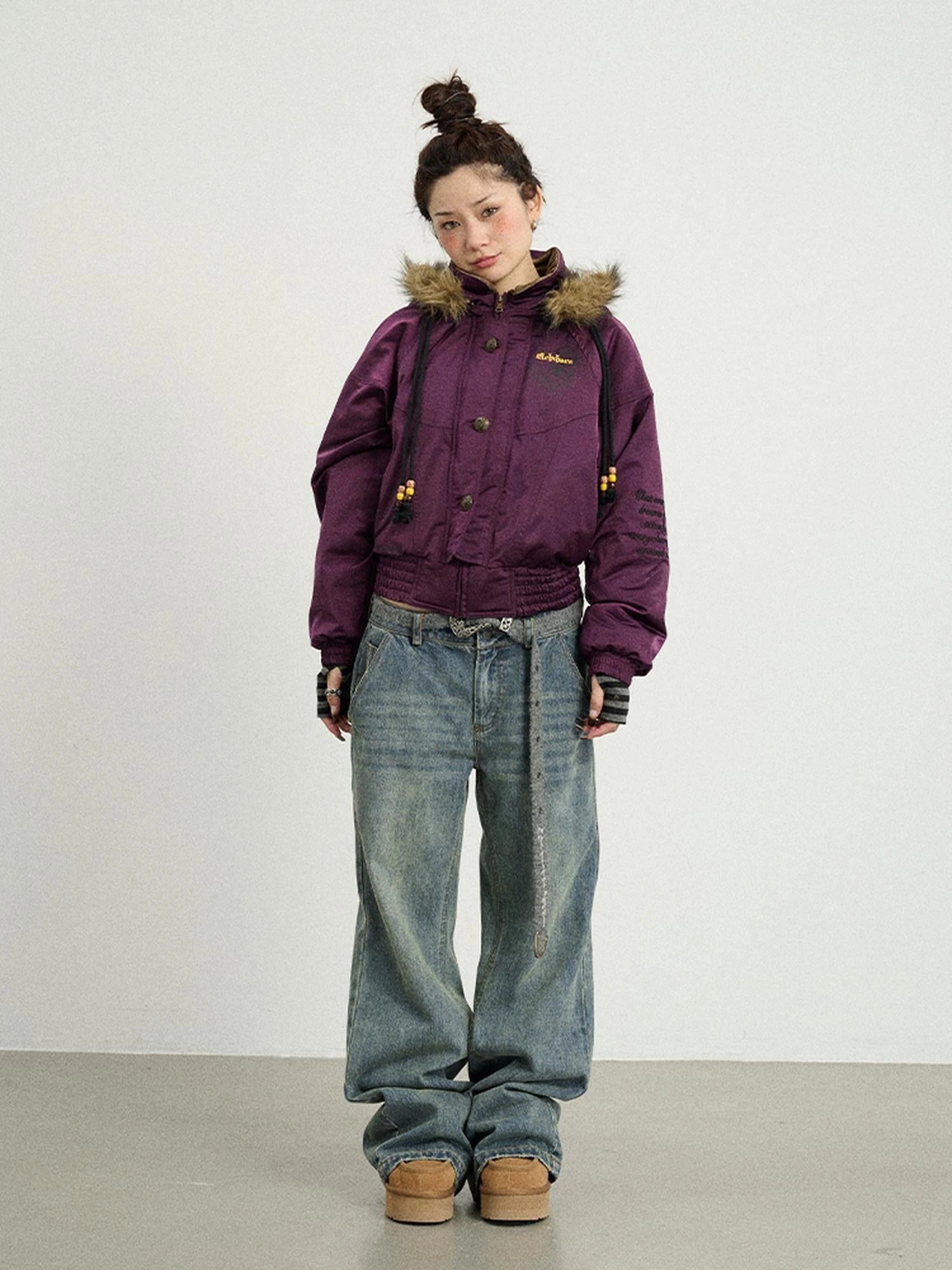 Winter Musta Puffer Coat