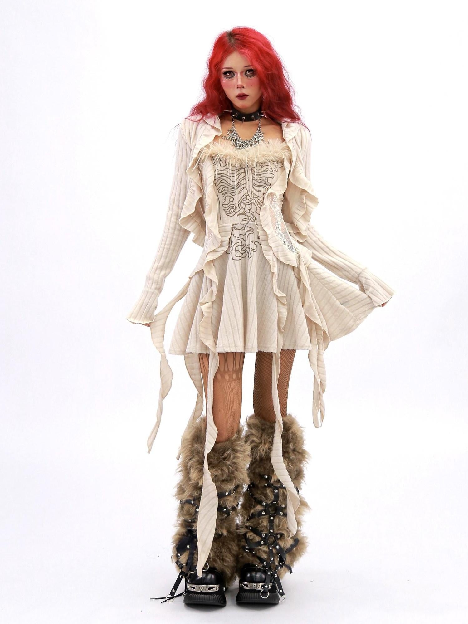 NANAICHILLI Elegant Versatile Apricot Black A Line Women Casual Office Midi Dresses