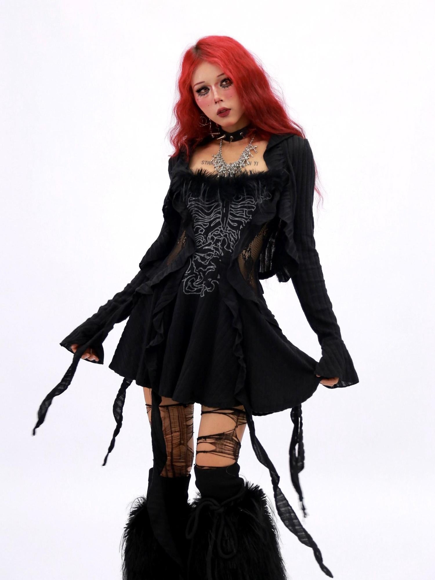 NANAICHILLI Elegant Versatile Apricot Black A Line Women Casual Office Midi Dresses