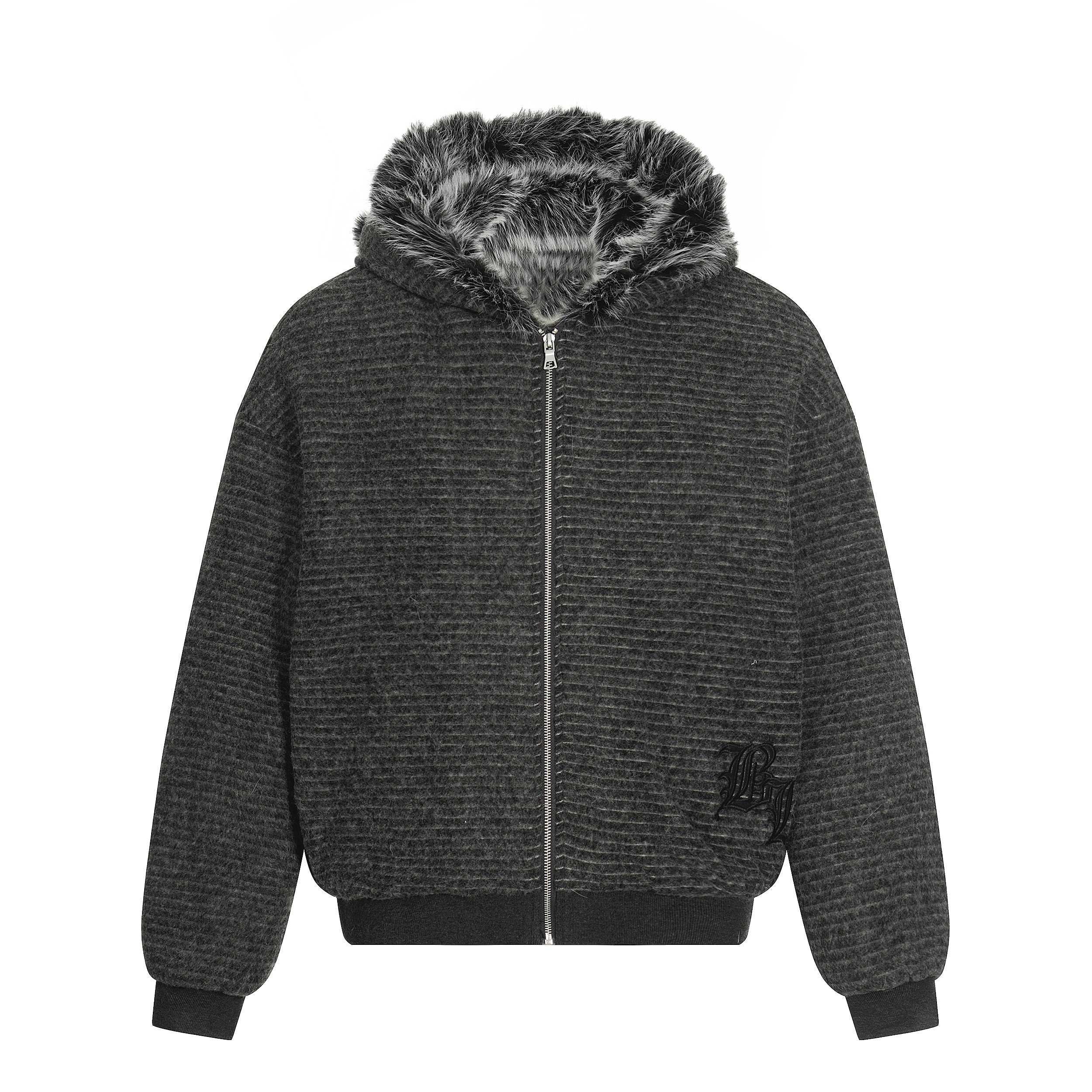 NANAICHILLI_Rabbit_Ear_Striped_Zip_Hooded_Oversized_Women&