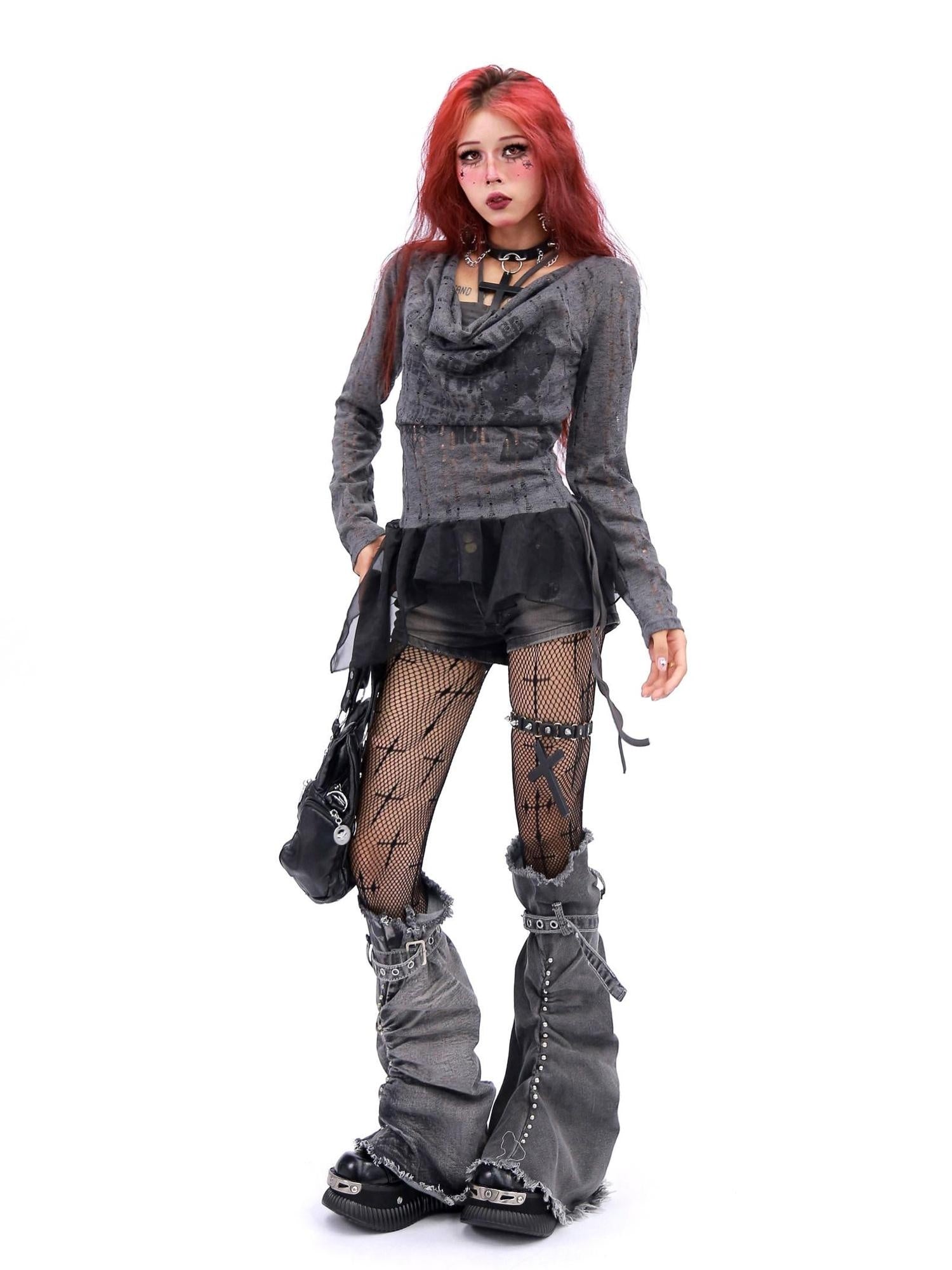 NANAICHILLI Sexy Asymmetric Layered Slim Draped Neck Breathable Women Long Sleeve T-Shirt