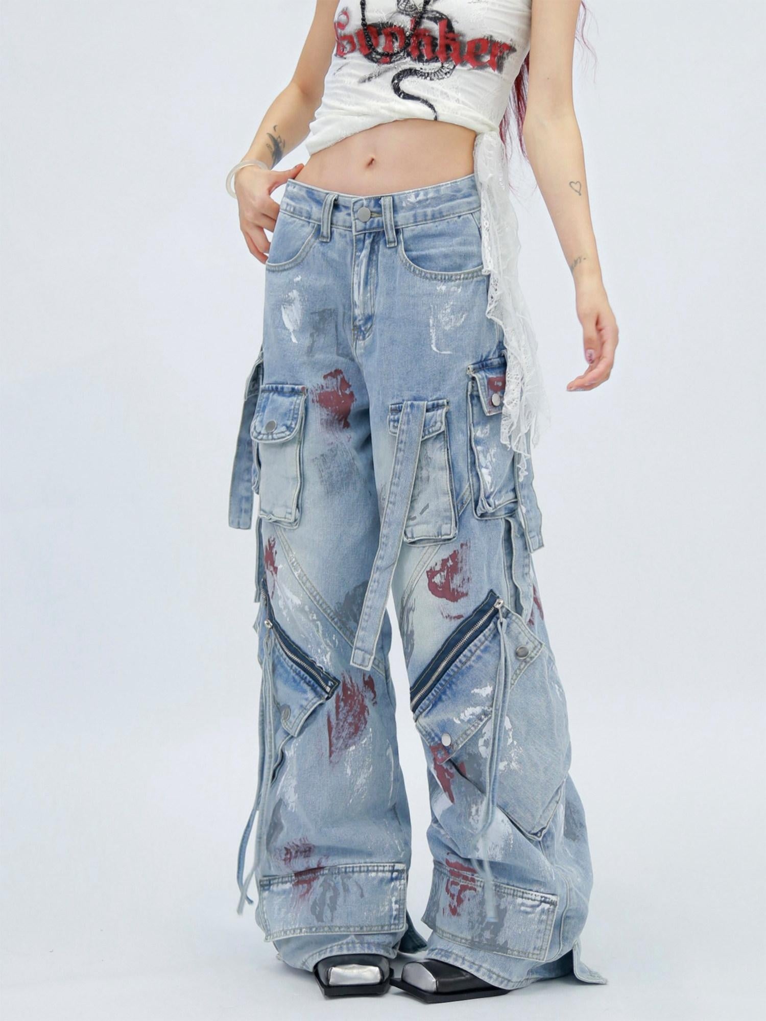 NANAICHILLI Stretch High Waist Slim Straight For Women Black And Blue Classic Jeans