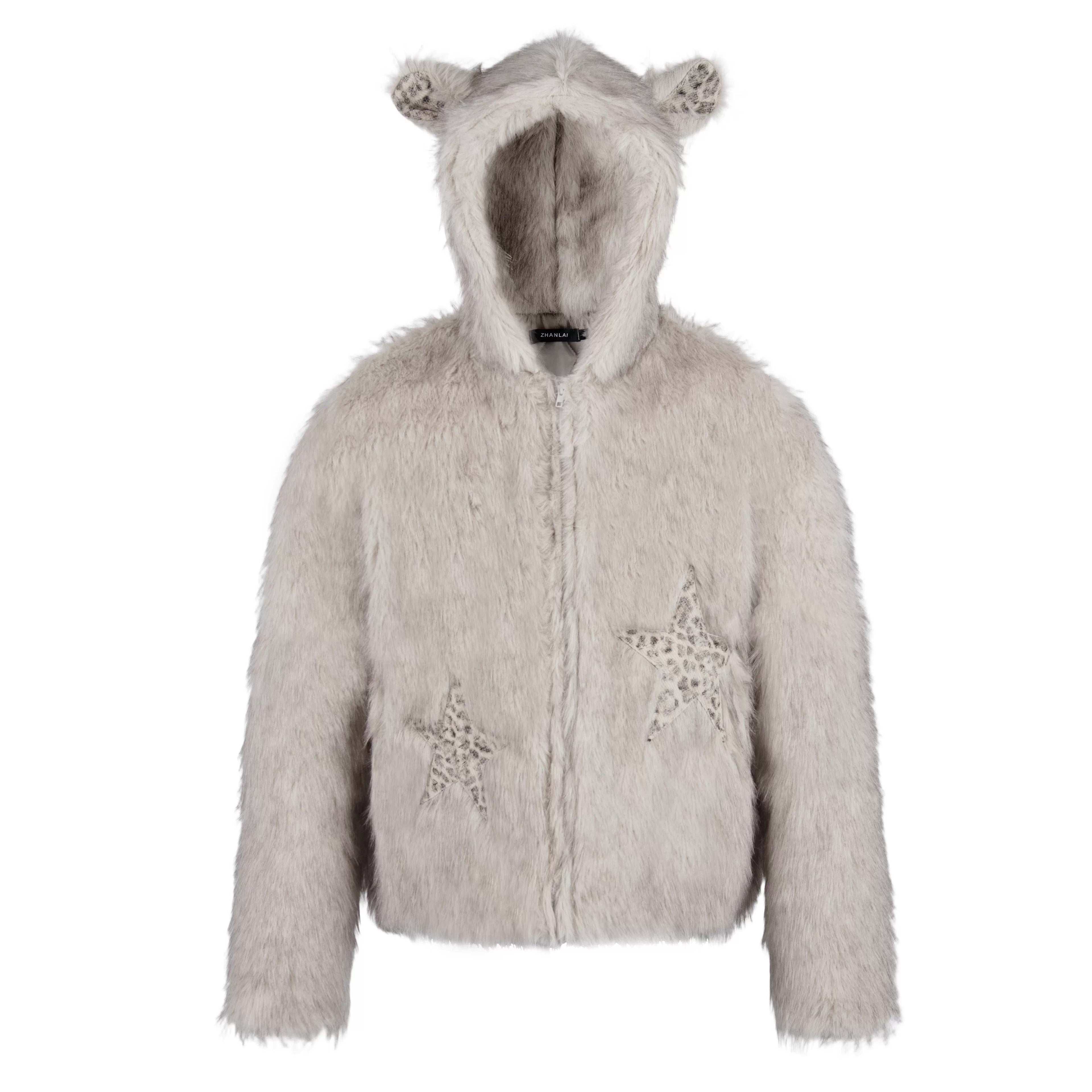 NANAICHILLI_Warm_Thick_Hooded_Embroidered_Contrast_Sexy_Women_Casual_Pink_Tan_Puffer_Jacket_MISSTT