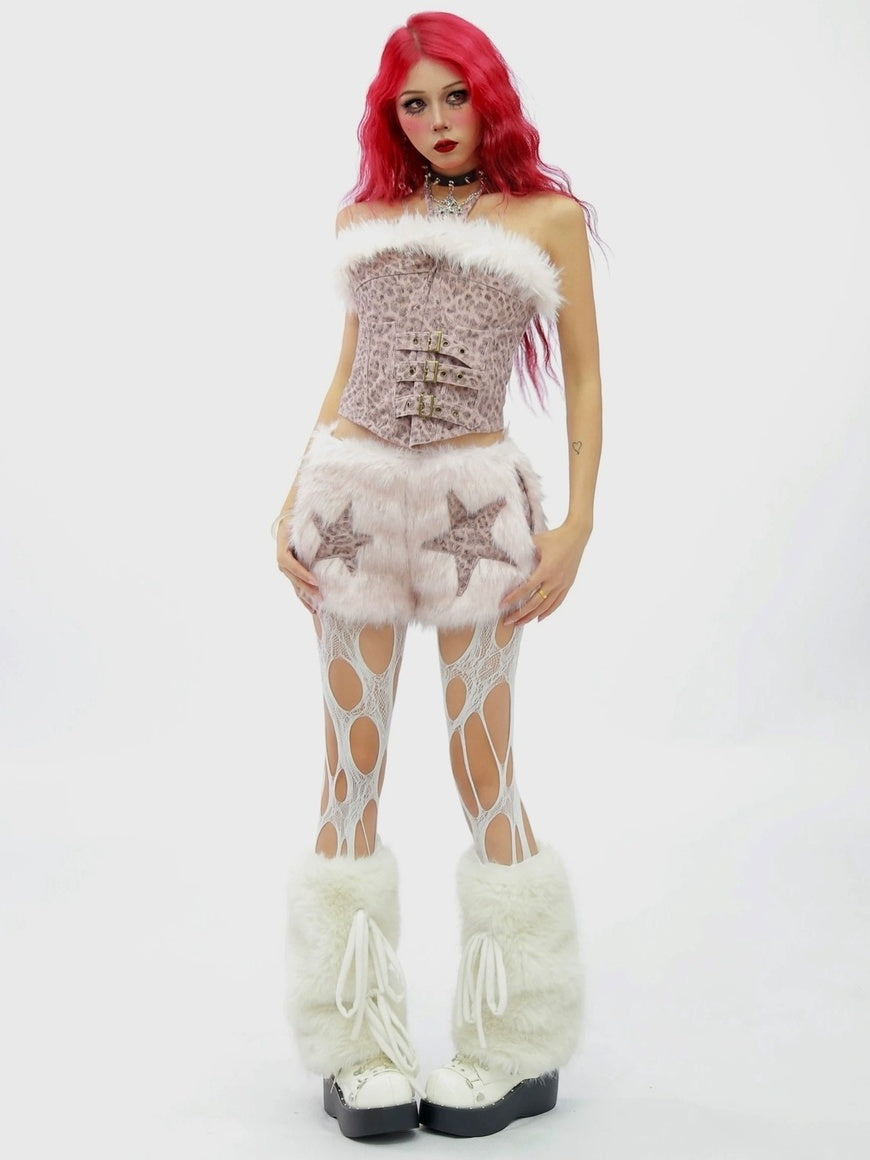 NANAICHILLI Warm Thick Hooded Embroidered Contrast Sexy Women Casual Pink Tan Puffer Jacket