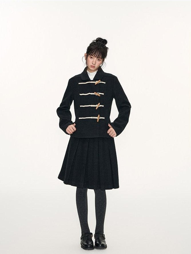 NAPSNAPS Academy Toggle Button Slim Fit Women&