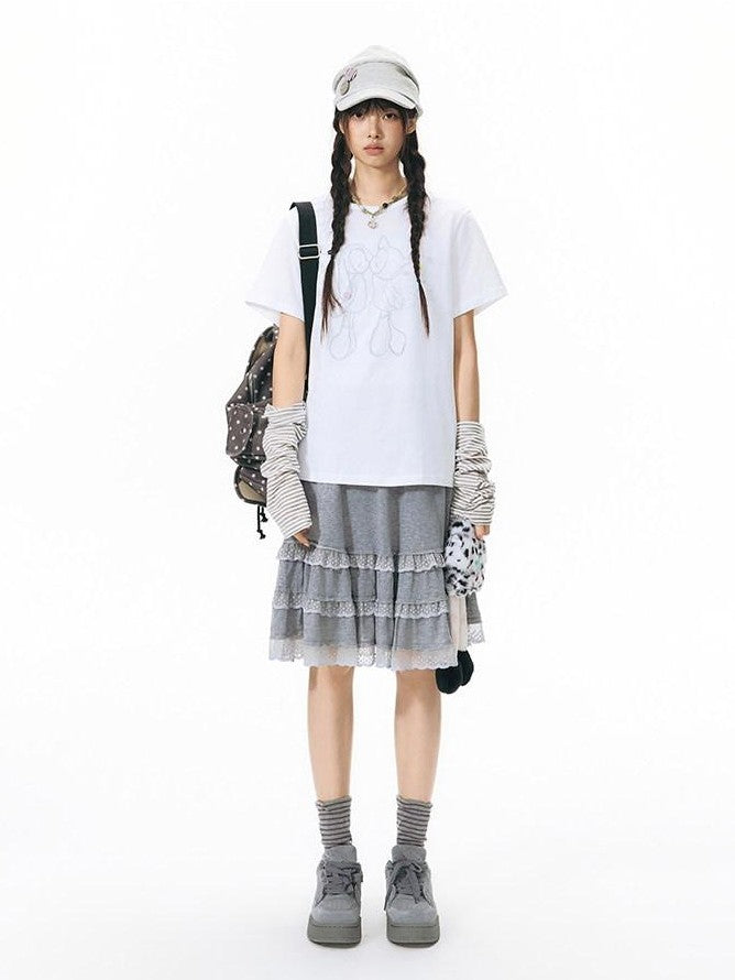 NAPSNAPS Allover Hexagram Print Multi Pocket Foldable Women&
