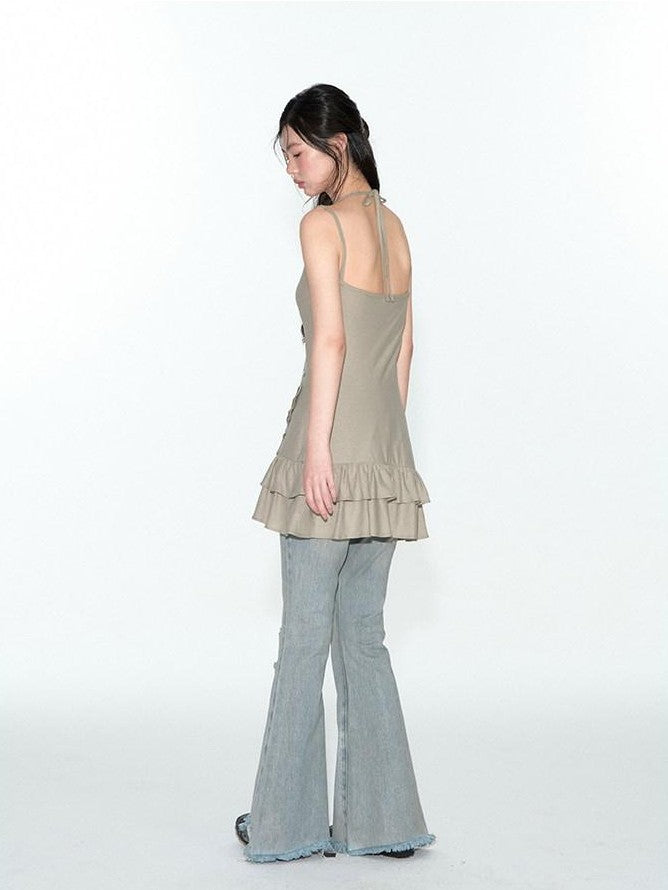 NAPSNAPS Asymmetrical Lace Knitted French Women&