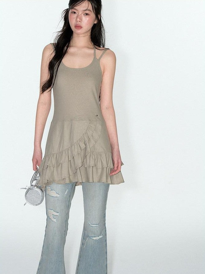 NAPSNAPS Asymmetrical Lace Knitted French Women&