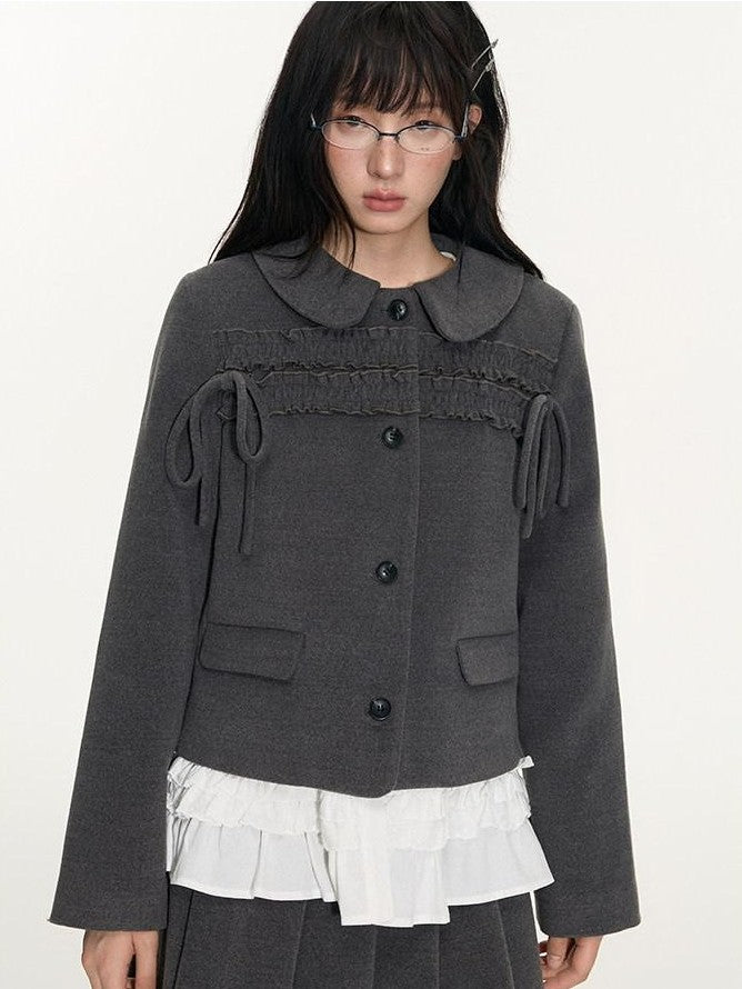 NAPSNAPS College Ruffled Pleated Women&