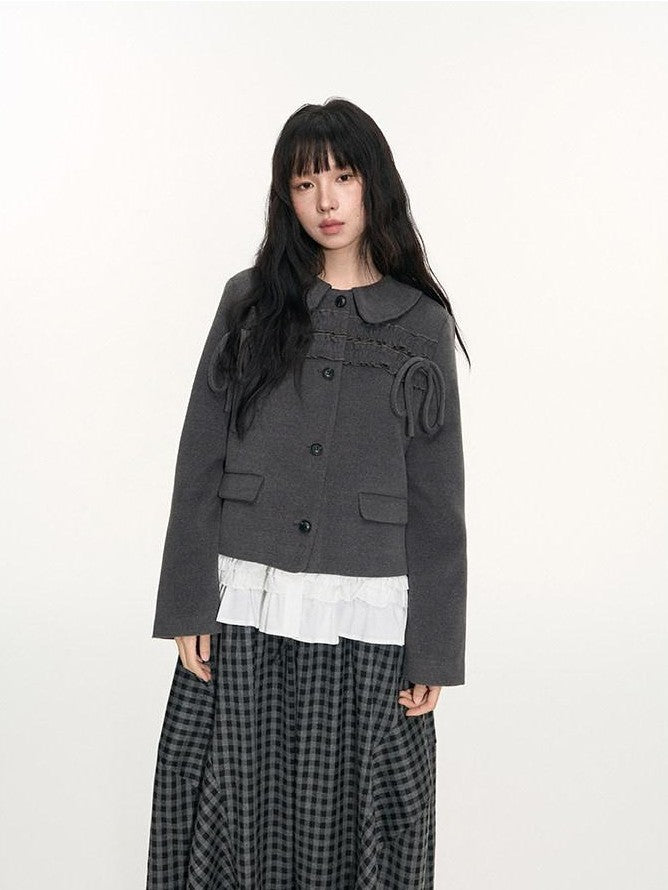 NAPSNAPS College Ruffled Pleated Women&