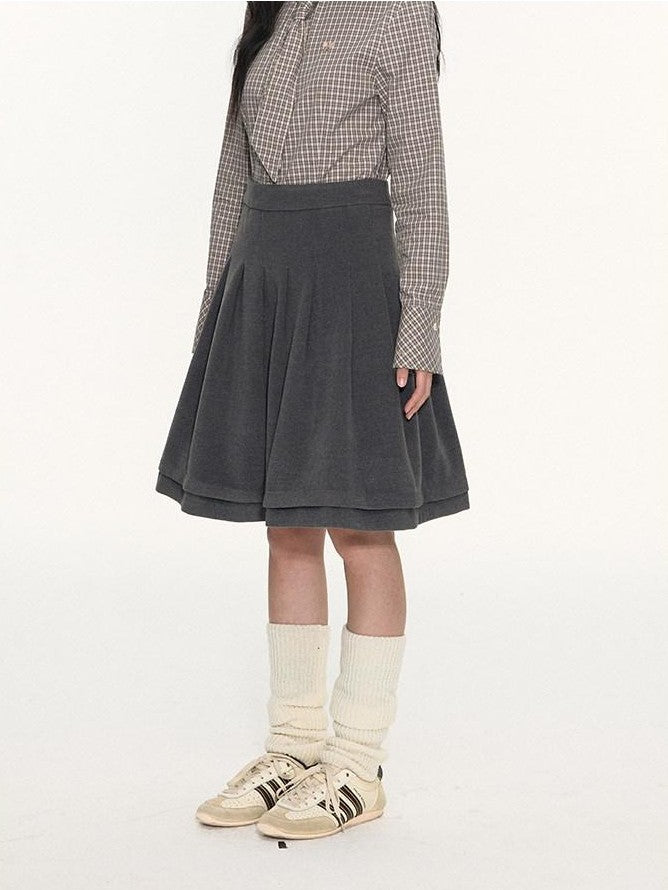 NAPSNAPS College Ruffled Pleated Women&
