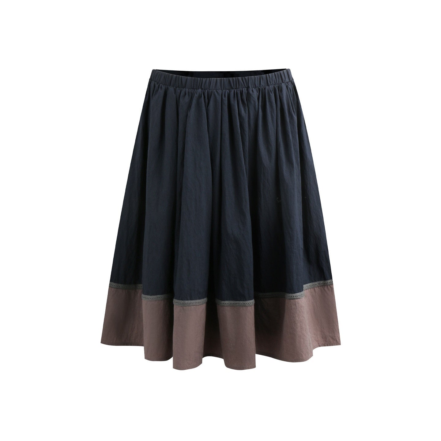 NAPSNAPS_Contrast_Tape_Patchwork_Lace_A_Line_Women&