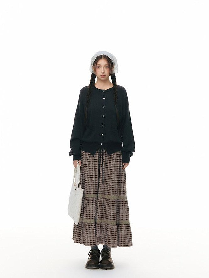 NAPSNAPS Cropped Drawstring Relaxed Knit Women&