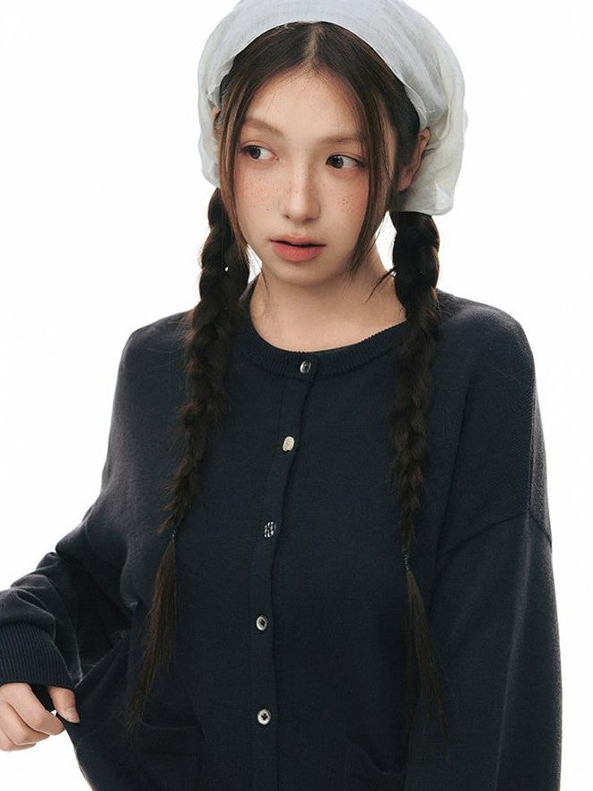 NAPSNAPS Cropped Drawstring Relaxed Knit Women&