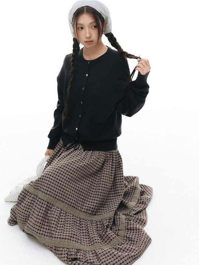 NAPSNAPS Cropped Drawstring Relaxed Knit Women&