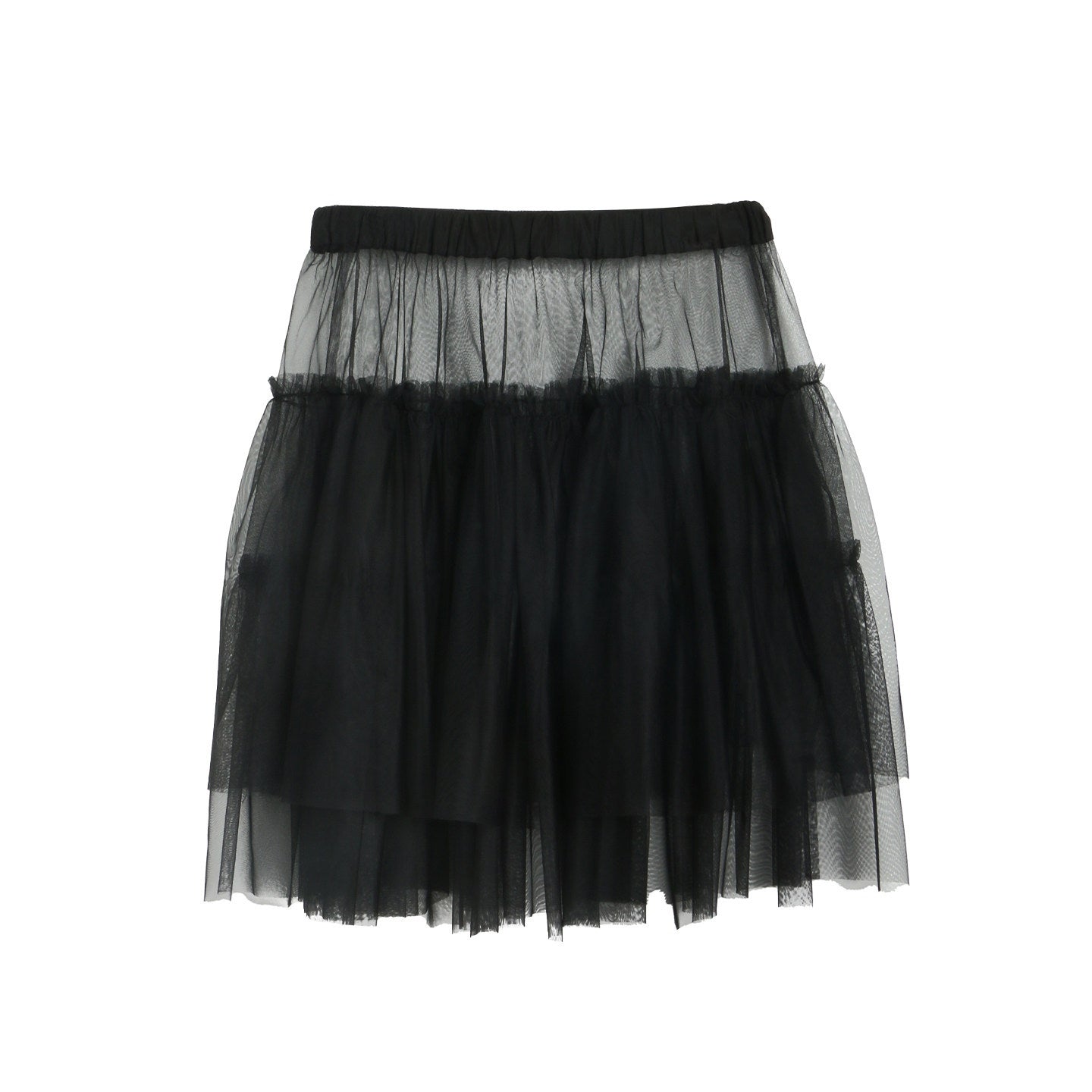 NAPSNAPS_Dark_Polka_Dot_Double_Layer_Pleated_High_Waist_Women&