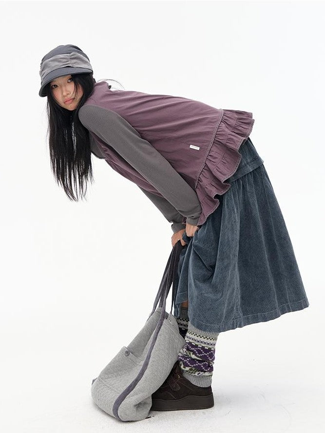 NAPSNAPS Detachable Strap Drawstring Adjustable Cotton Women&