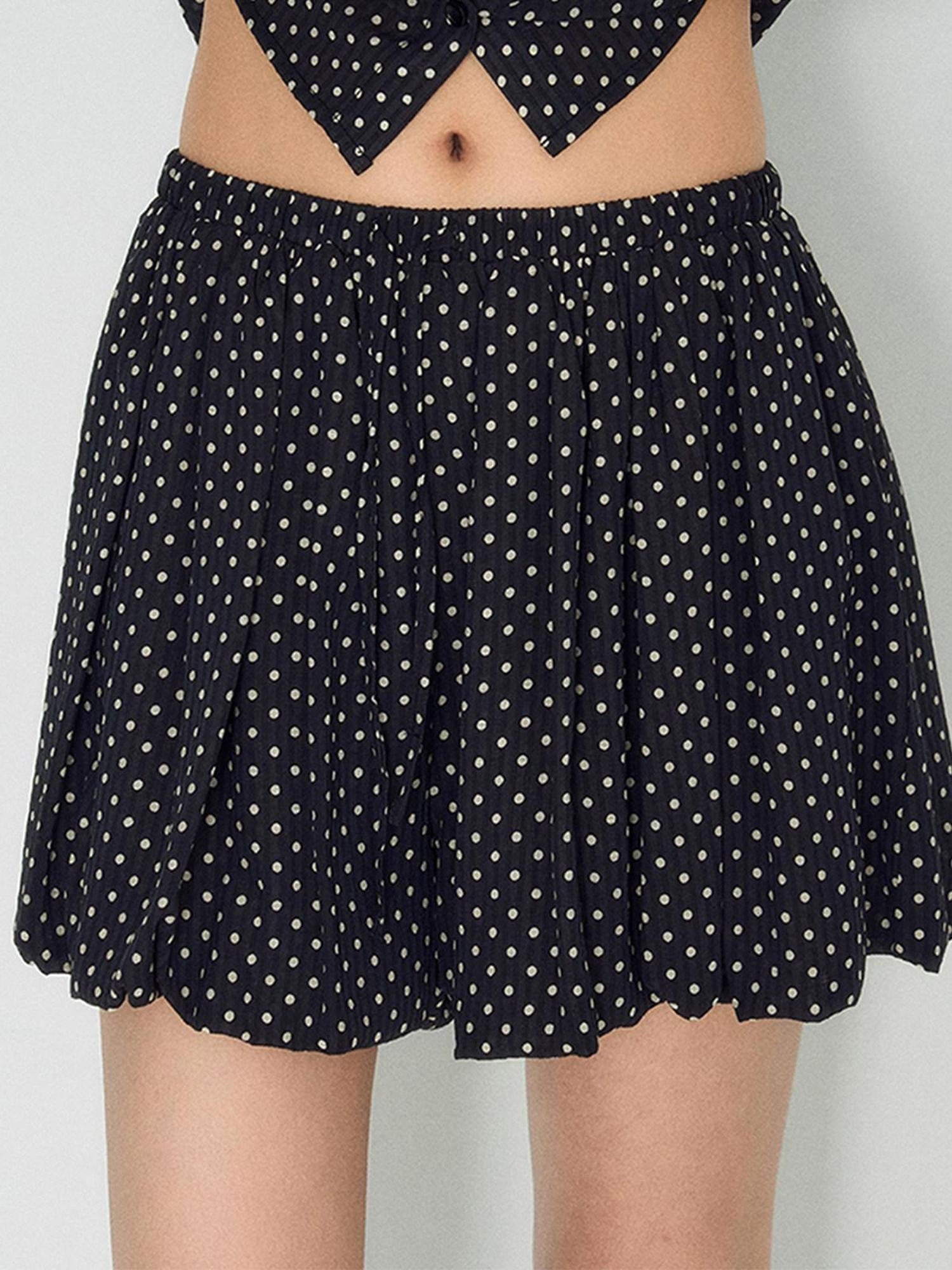 NAPSNAPS Doll Collar Embroidered Polka Dot Women&