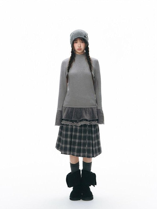 NAPSNAPS Doll Collar Patchwork Women&